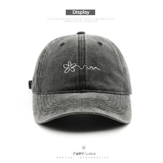 Women's washed baseball cap, outdoor men's travel sun hat, sun visor, baseball cap