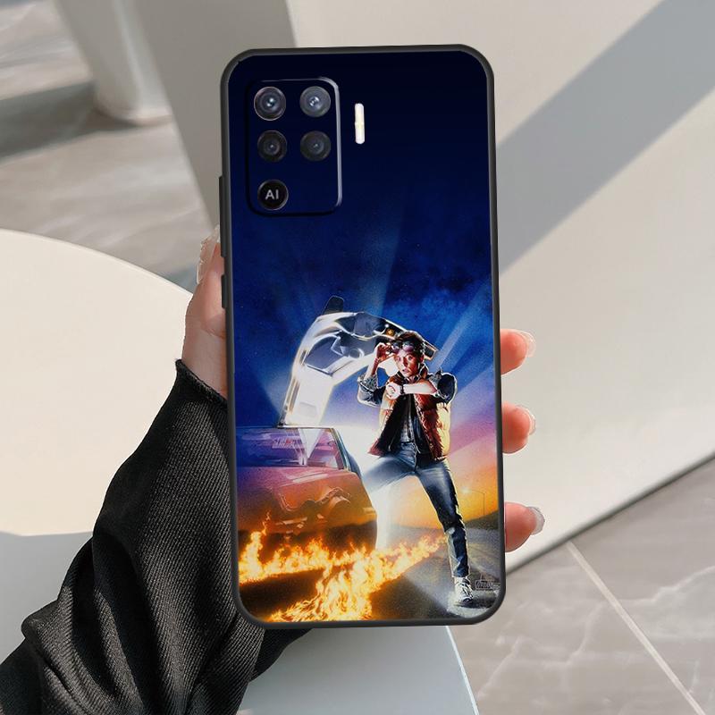 Back To The Future Case For Oppo A74 A94 A54 A80 A60 A40 A18 A38 A58 A78 A98 A96 A76 A16 A15 A17 A57 A77 A5 Pro