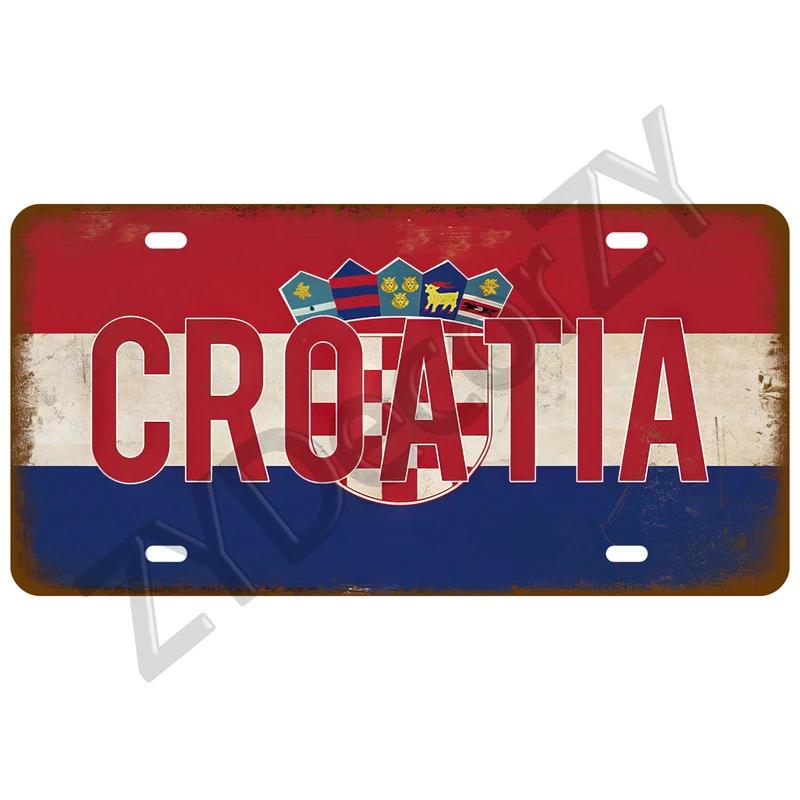 Plechový cedule s vlajkou země Francie Španělsko Německo SPZ Na zeď Domov Restaurace Řemesla Bar Dekorace Kovový cedule Mexiko USA