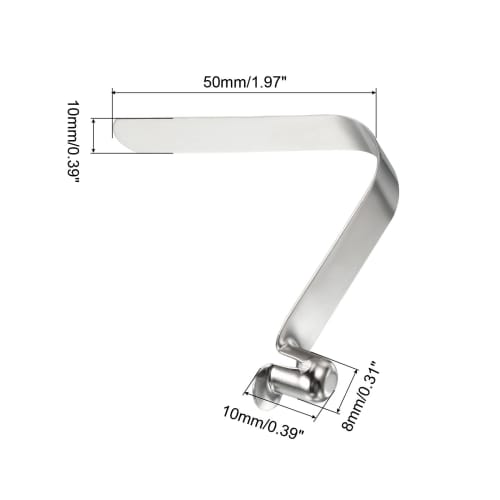 PATIKIL 10x8mm Kayak Paddle Snaps, 8pcs Pole Push Buttons, Spring Clips, Steel Hollow Buttons, Locking Tubes, Single Pins for Camping Awnings and Tent