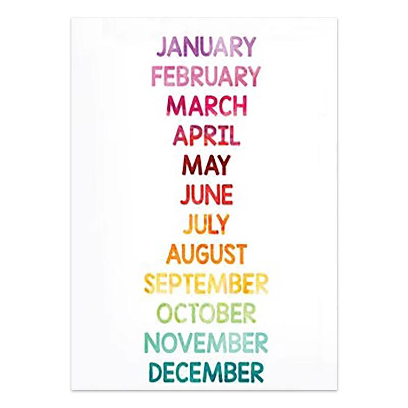 Numbers Alphabet Baby Room Wall Poster Education Picture Kid Bedroom Shape Nursery Wall Art Print Painting Nursery Decor Room