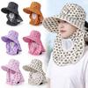 Breathable Tea Picking Work Hat UV Protection Fisherman's Hat Face Mask Sun Hat  Summer Outdoor