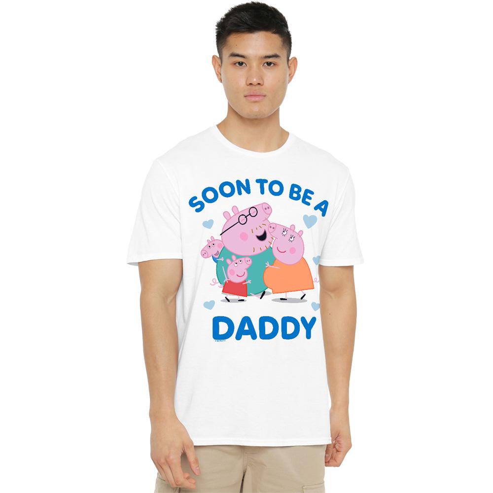 Peppa Pig Mens Soon To Be Daddy Pig T-Shirt