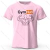Gymhub Minimalist Printed Casual Short Sleeved New Personalized Mens And Womens Soft And Skin Friendly Fashionable Tshirt