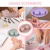 Silikonowa miseczka do manicure Ergonomiczna miska do moczenia rąk do pielęgnacji paznokci Miękka wodoodporna konstrukcja Proste mycie