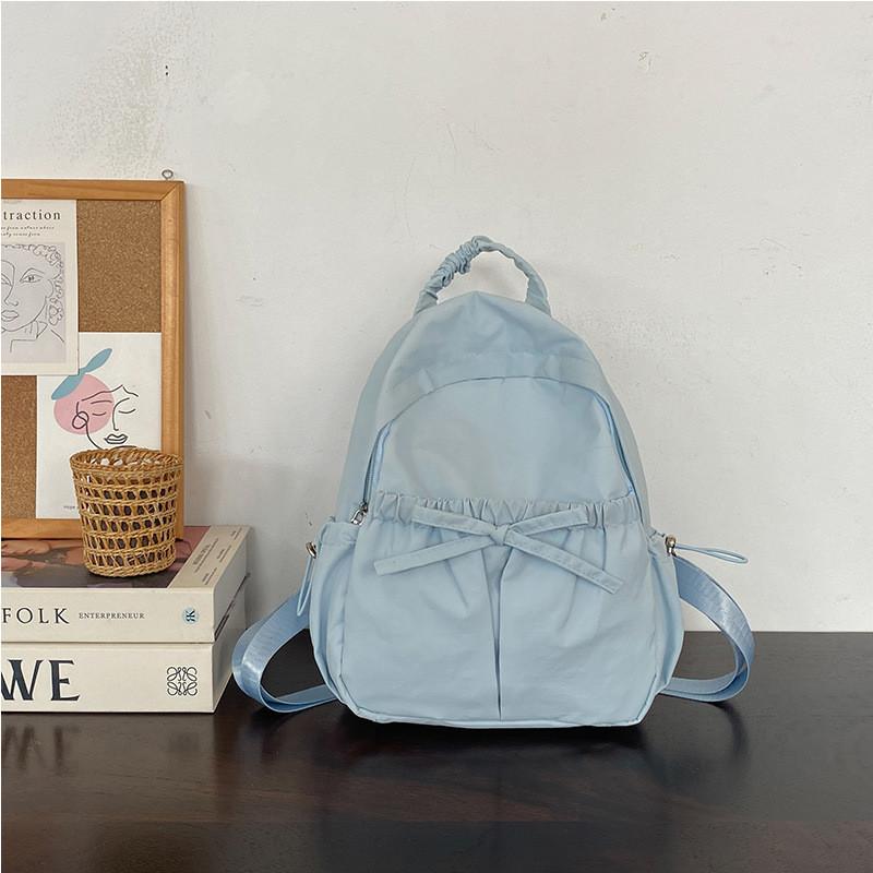 

Nylon Travel Backpack For Students With Large Capacity And Lightweight Design For Daily Use синий