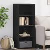 VidaXL Highboard Black 50x41x124 Cm Engineered Wood, Buffet, Cupboard, Sideboard, Cabinet, Storage Cabinet, 846398