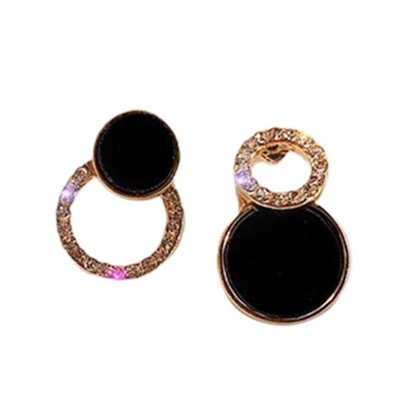 Good Workmanship Contrast Color Lady Earrings Gorgeous Smooth Women