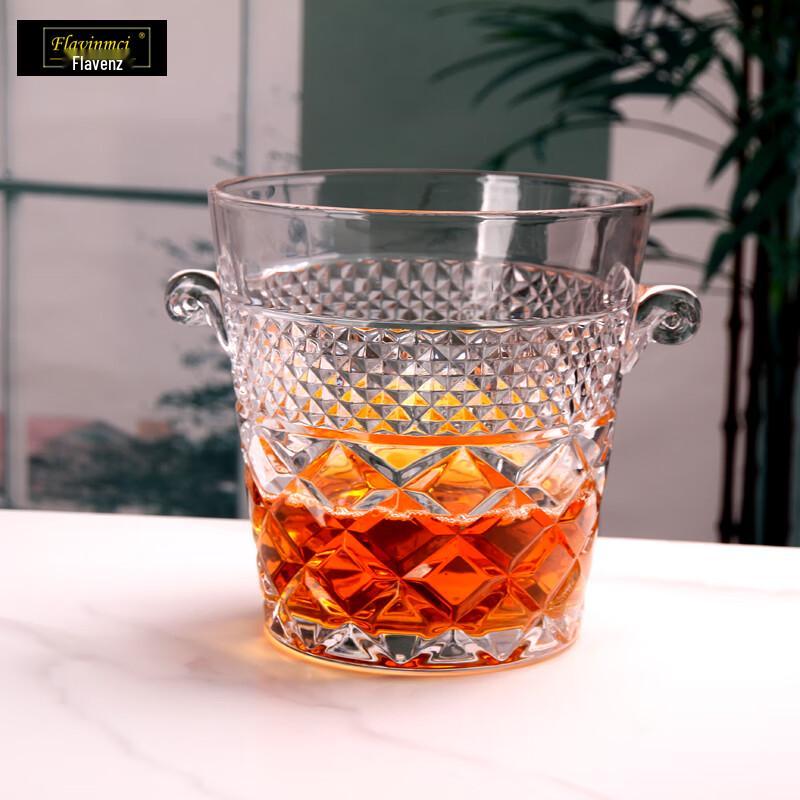 Large Crystal Glass Wine Ice Bucket