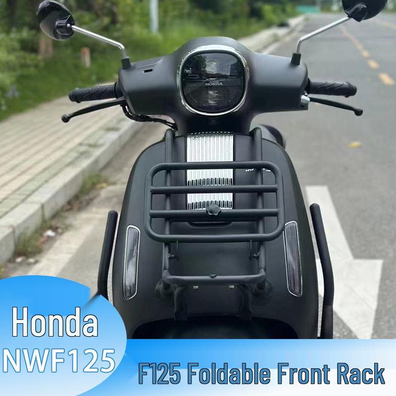 Honda NWF125 Front Folding Luggage Rack Backpack, Undamaged, No Drilling Needed