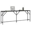 VidaXL Table console noir 200x29x75 cm bois d'ingénierie 837777
