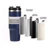 890ml High Quality Double Wall Cups 890ML Stainless Steel Portable Coffee Mug For Car With Lids Tumbler With Handle And Straw