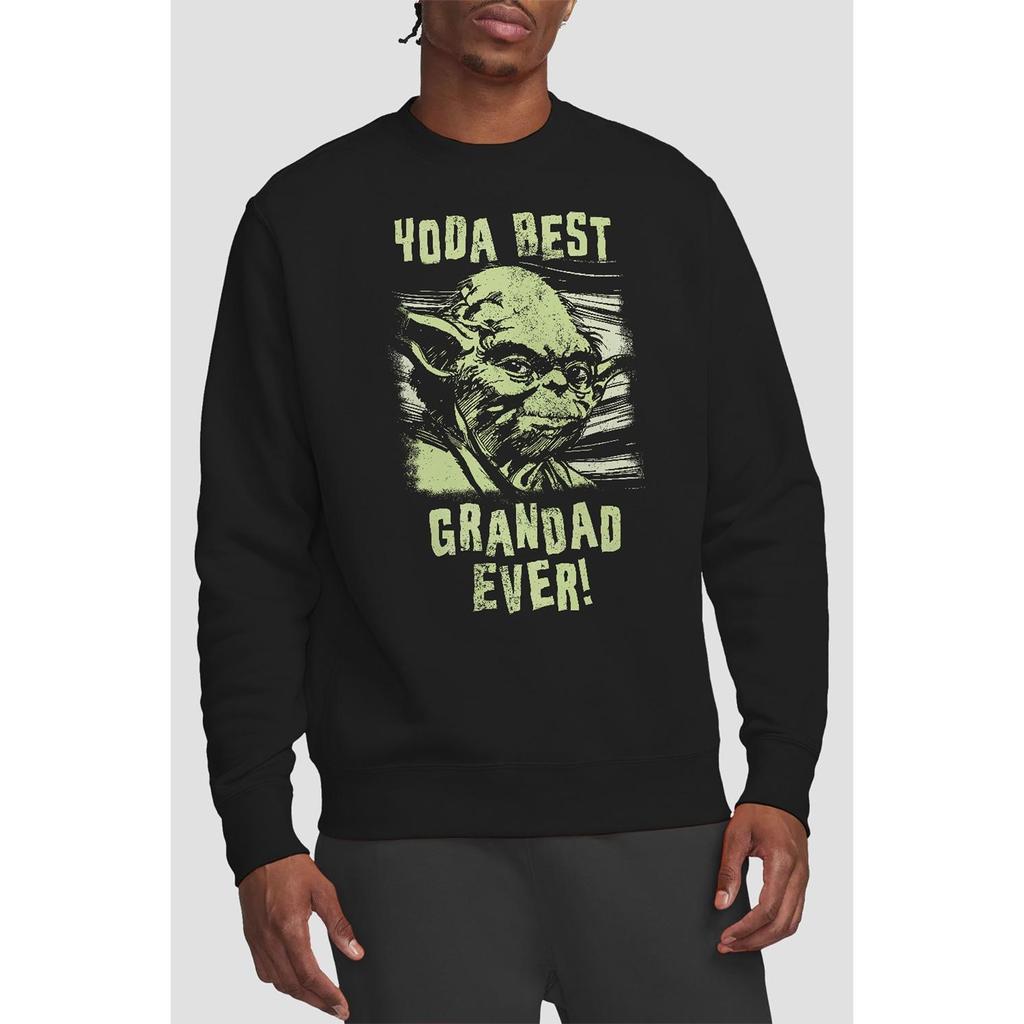 Star Wars Unisex Adult Yoda Best Grandad Comic Sweatshirt
