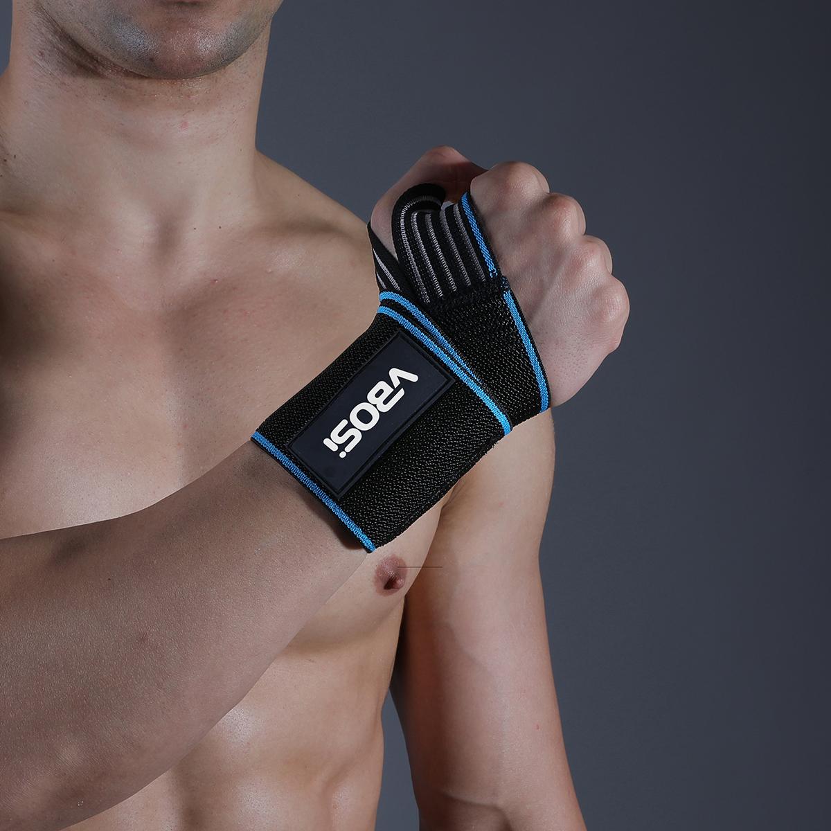 

Vbosi Adjustable Wrist Support Wrap for Women Men Tennis Basketball Weightlifting Comfortable Elastic Band one size синий