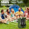 USB Ports Rechargeable Camping Fan Adjustable Oscillating Fan Battery Operated Fan  Outdoor Travel