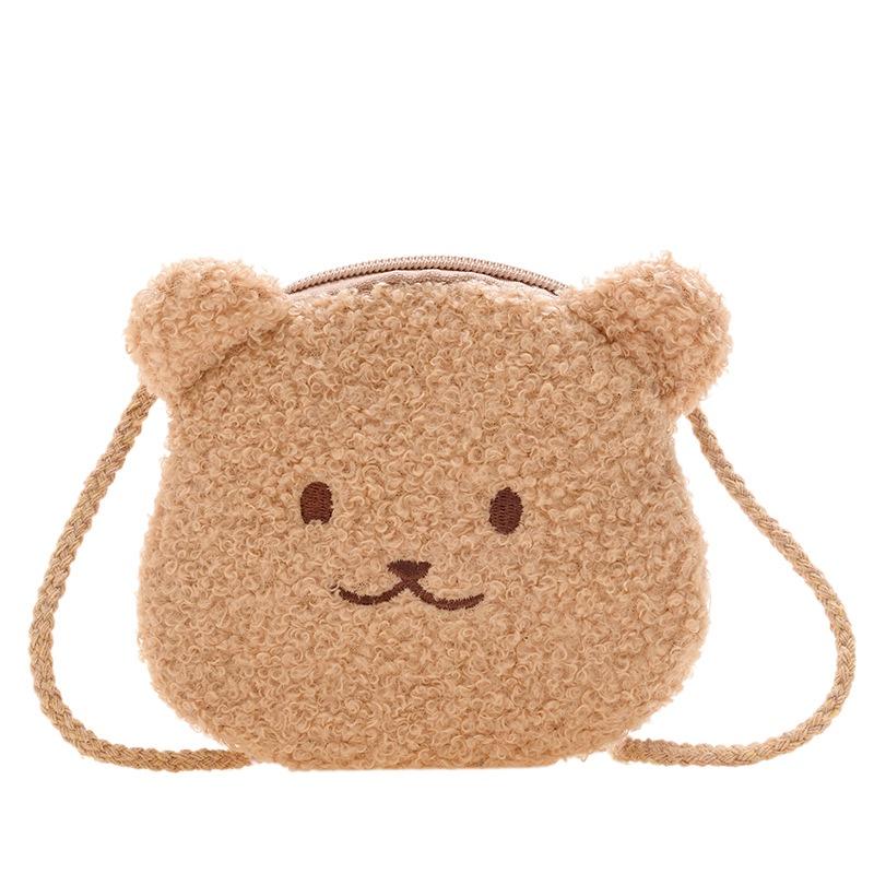 2021 New Sheepskin Children's Coin Purse Cute Girls' Shoulder Bag Trendy Single-shoulder Bag