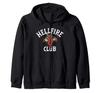 Stranger Things Hellfire Club Sitting Demon Logo Zip Hoodie