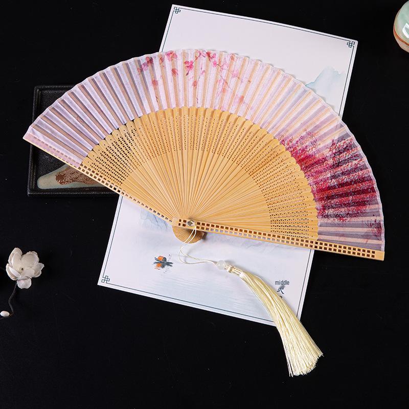 Gradient Cheongsam Style Hanfu Dance Folding Fan
