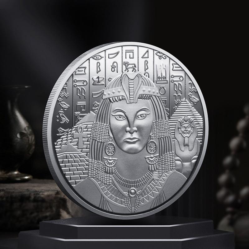 Greek Cleopatra Coins Collectibles Tourist Attractions Egypt Trade Lucky Coins Collection Commemorative Medals