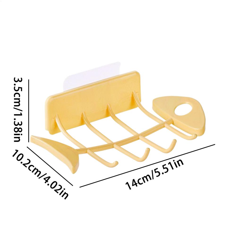 Shower Wall Soap Holder Soap Dish for Shower Wall No Drill Bathroom Rack Self Draining Soap Tray Dish Box Holder Storage Rack