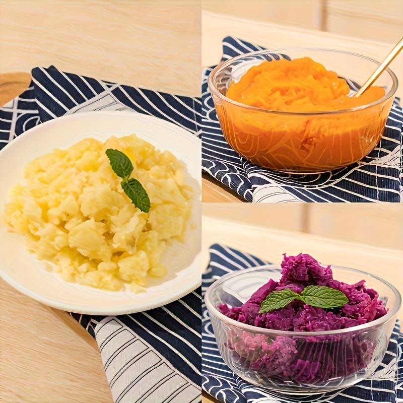 2-Pack Manual Potato Masher, Baby Food Puree Maker, Potato Masher Tool for Home Use, Purple Potato Masher, Kitchen Essentials