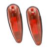 Aoling 12V 24V LED Marker Truck Marker Side 6 Truck Side High Set of 2 Lamps, Red, Lights, Lights, Universal, LEDs, Lights, Brightness,