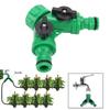 2 Stück G3/4 PNTY DN20 3-Wege Wasserverteiler T-Stück Verbinder Adapter Ventil mit Schaltern Gartengerät