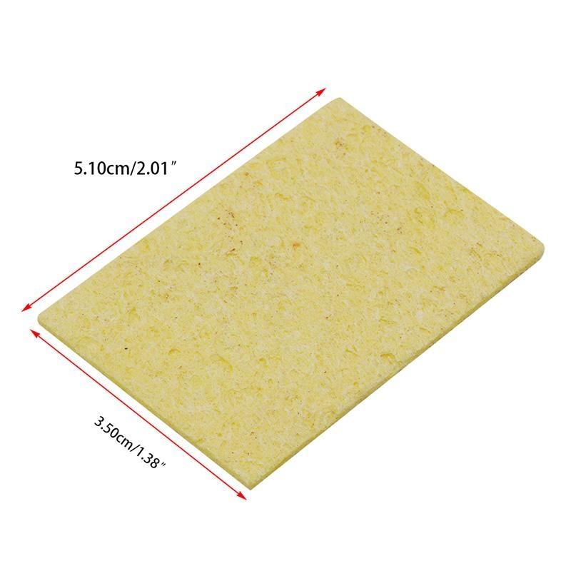 

10pcs Electric Welding Soldering Iron Sponge Cleaning Cleaner Pads top sale жовтий