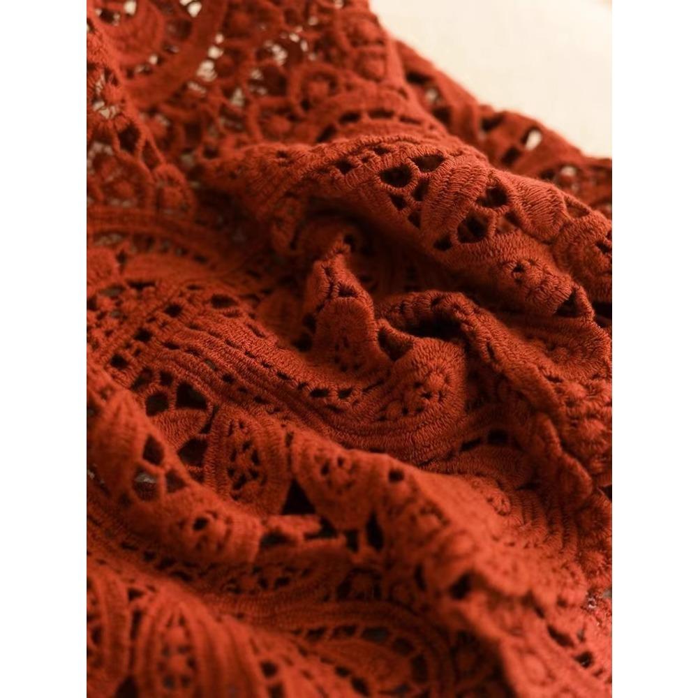 DIMANAF Sommer Damen T-Shirt Strick-T-Shirt Ärmellos Basic Weste Transparent Loch Mode Sexy Tops T-Shirts Beiläufige Lose Weiße T-Shirts