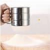 Stainless Steel Mesh Flour Sieve With Adjustable Handle For Home Baking And Food Preparation