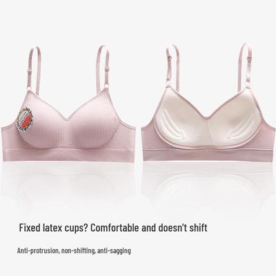 Seamless Push-Up Sports Bra for Teen Girls - Anti-Sagging, Thin Latex, Comfortable Fit