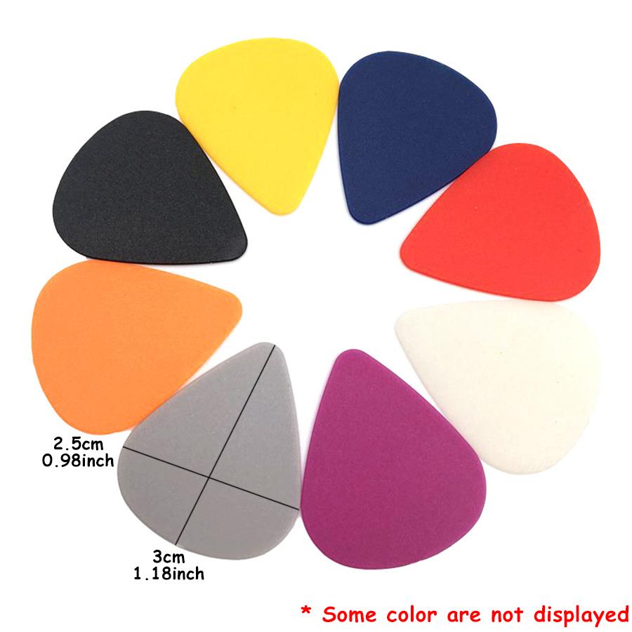 40/80pcs 0.46mm Solid Color Guitar Picks Color Random Ship ABS Pick for Guitar Ukulele Bass Musical Instrument Performance Acces