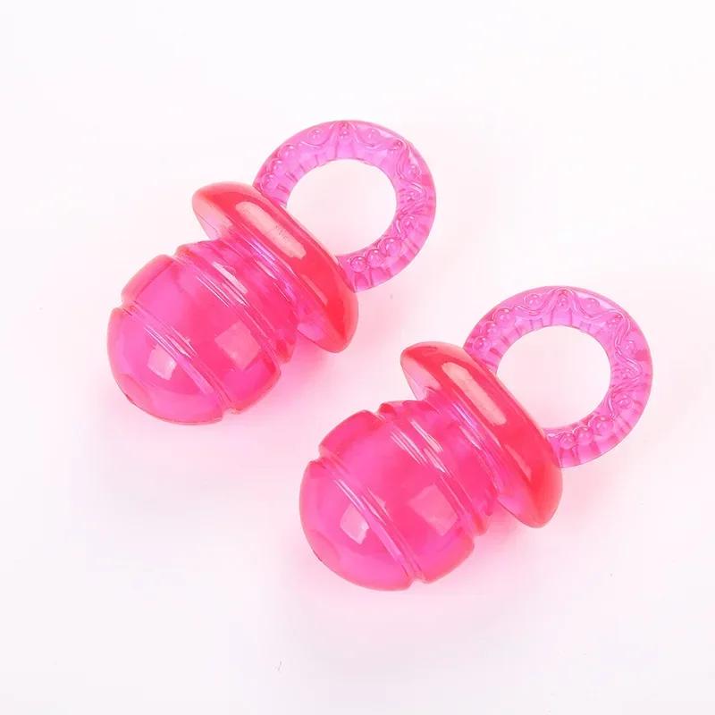 1pcs Pet TPR Pacifier Dog Toy Interactive Soother Pet Dog Chew Toys Teeth Molar Reducing Pressure Pet Supplies 2026 quantity 1 красный