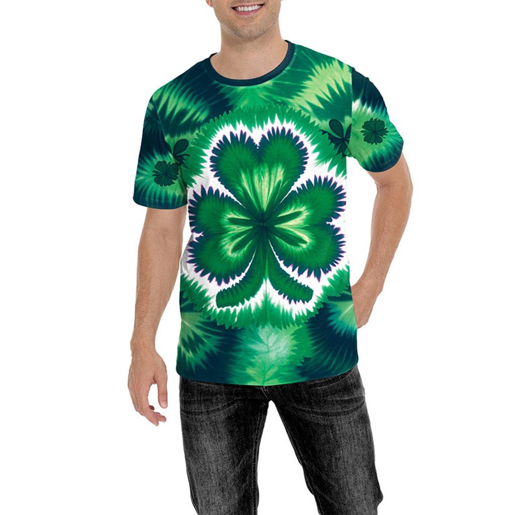 Irish Festival St. Patrick's Day Green Clothing Neck T-Shirt Men's
