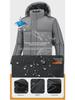 Men's Hooded Cotton-Padded Jacket, Size M-8XL, Winter Warmth, Casual Three-Bar Design