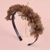 Fashion Chiffon Flower Headbands Plastic Teeth Hairbands Baby Girls Headbands Children Kids Floral Hairband Hair Accessories Set