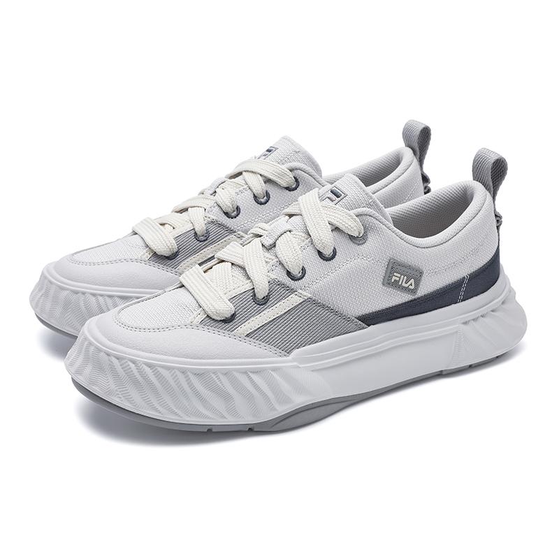 New FILA Fosso Chuanxing Shoes Abrasion Resistant Low Top Canvas Shoes Men's Gray F12M522311FVW