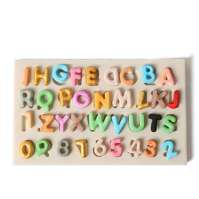 Silikon Buchstaben Zahlen Fondant Kuchen Form Diy Sugarcraft Schokolade Backen Dekor