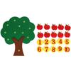 1-10 Montessori Educational Toy Children's Puzzle Handmade DIY Toy Kindergarten Apple Tree Match Digital Teaching