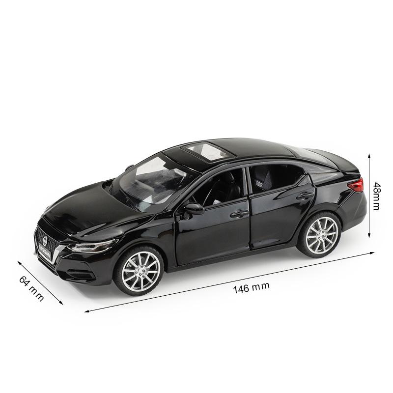 1/32 Scale Nissan Sylphy Alloy Car Diecast Metal Model Sound & Light Children Toy Simulated Miniature Car Model Kids Toys Gift for Boy
