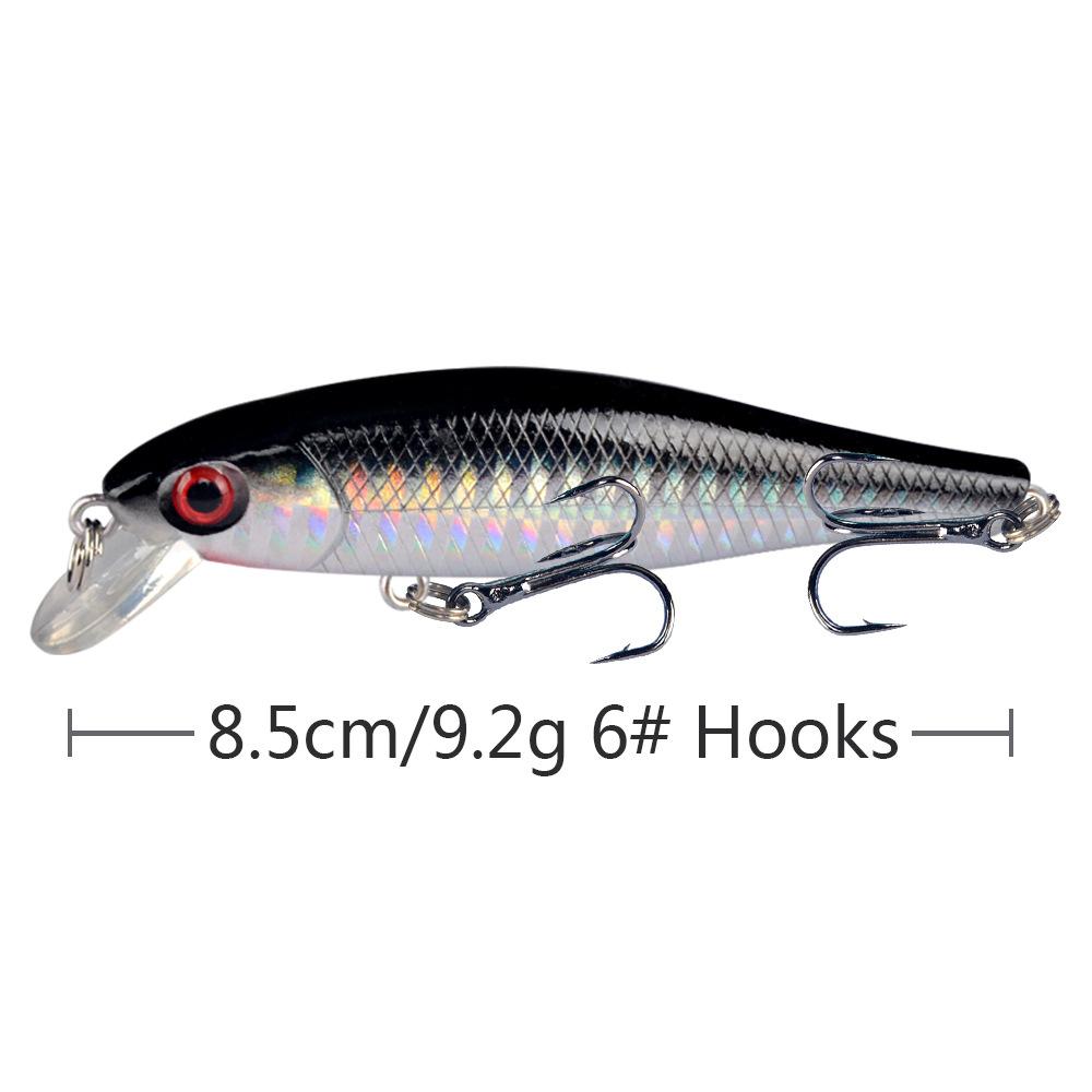 New 3D Eyes Bionic Minnow Fishing Lures Baits Artificial Hard Bait Lure Biomimetic Bait Fishing Equipment 8.5cm 9.2g