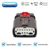 Black Automotive Wire Harness Connector 160111-6001/160112-6001, Large & Small Hole Vehicle Connector.