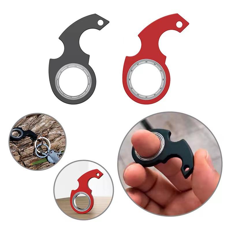 Spinner Stress Relieving Toy Idget Toy Children's Fingertip Rotating Keyring Fidget Adult Leisure Relieve Boredom Party Gift