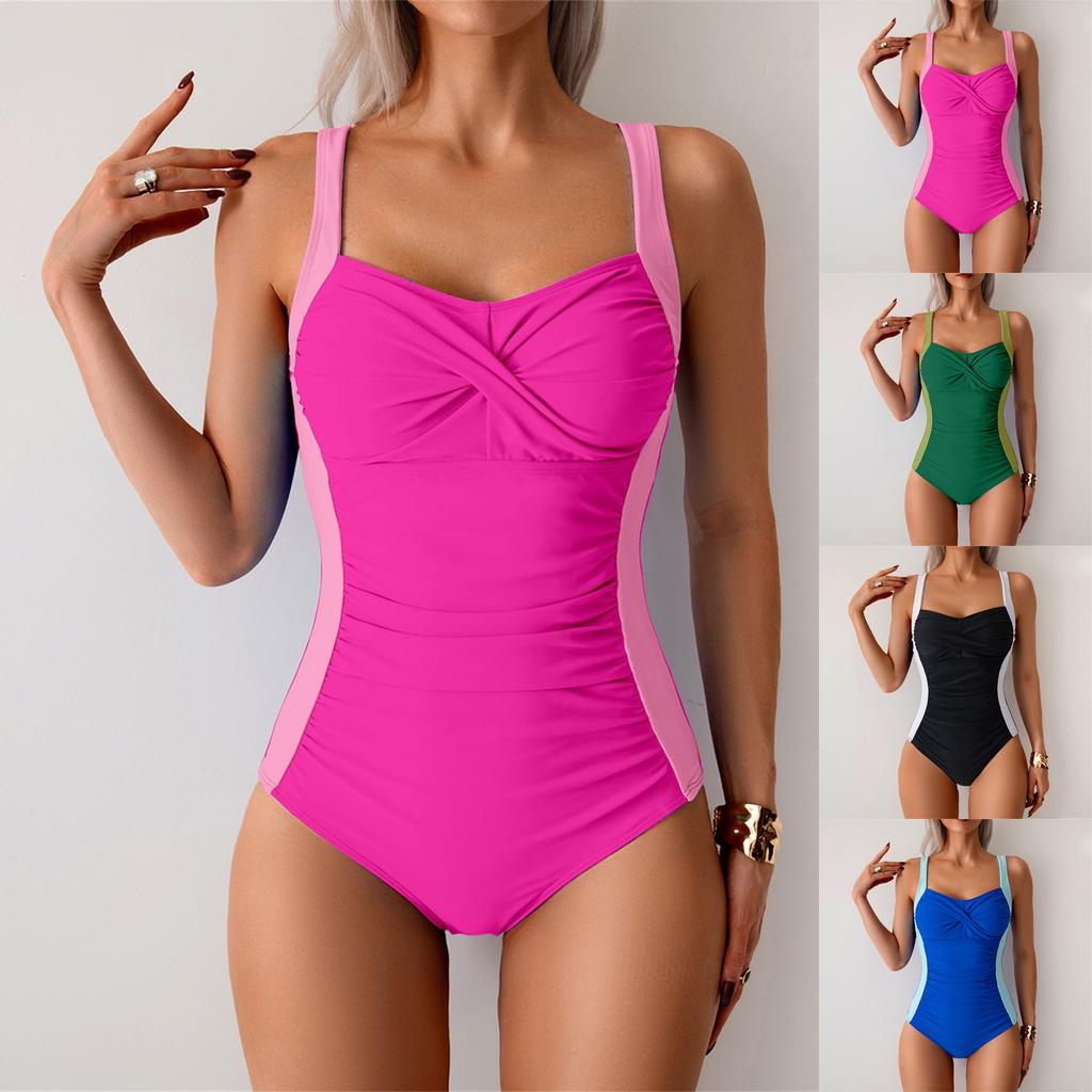 Women's Solid Swimwear Sense Bikini With Chest Pad No Steel Bra Swimwear