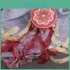 Hand Chinese Drum Tambourine Decorative 728inch Vintage With Ribbon Lightweight Musical Instrument