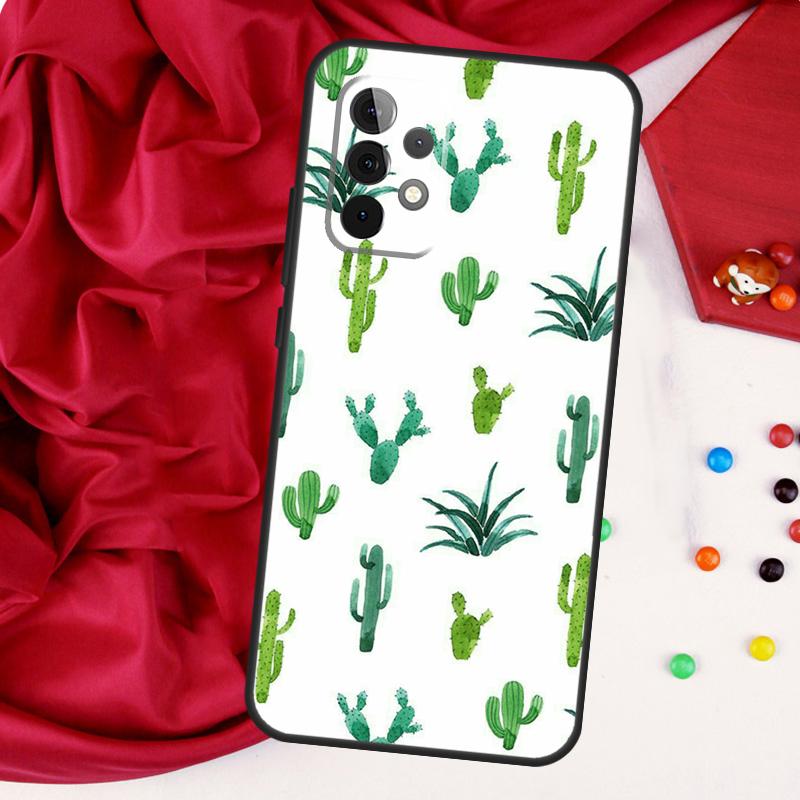 CACTUS BANANA RETRO VINTAGE SUMMER For Samsung Galaxy A56 A36 A26 A16 A05 A06 A22 A32 A52 A54 A34 A14 A55 A15 A53 A33 A35 Case