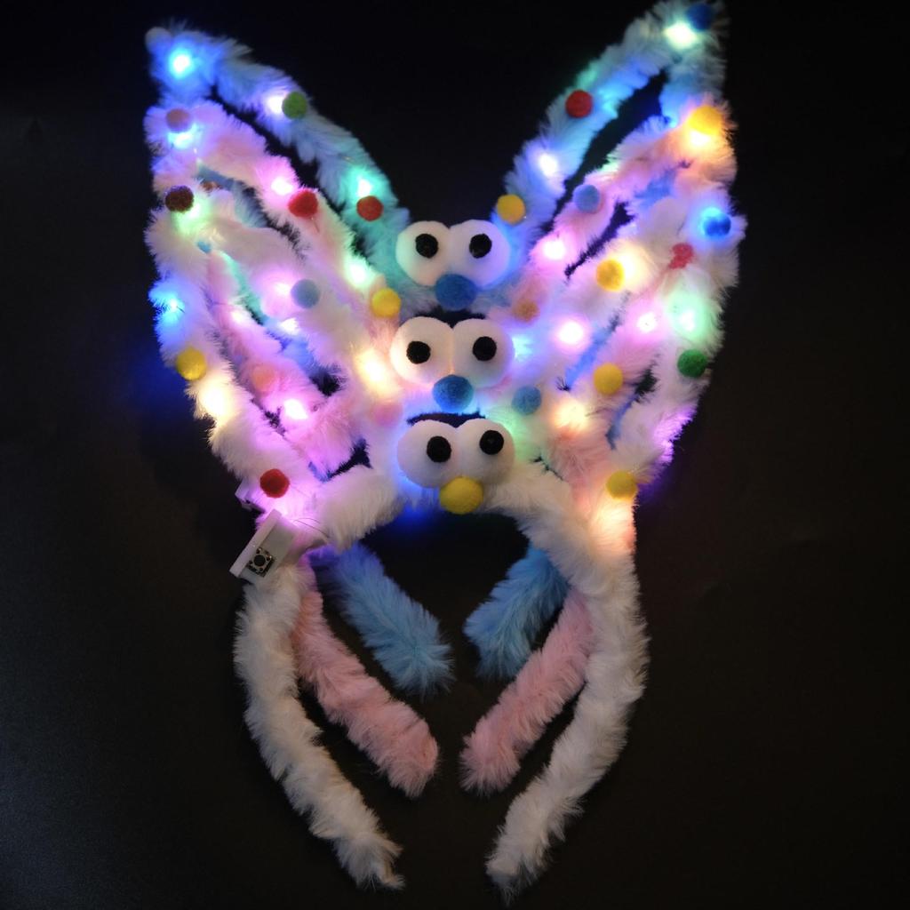 Luminous Feather Rabbit Ears Headband - Graduation Gift