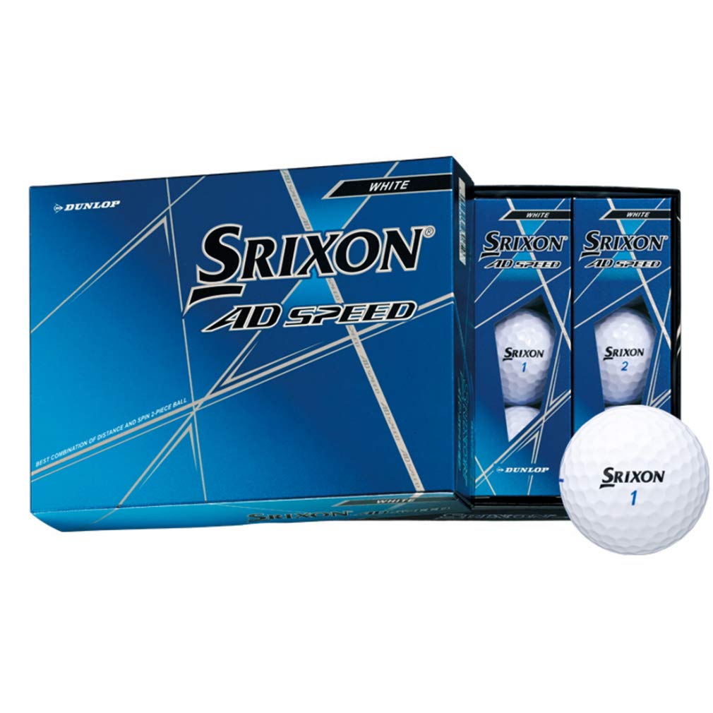 

DUNLOP Golf Ball SRIXON AD SPEED 2020 Model 1 Dozen White (12 pieces)