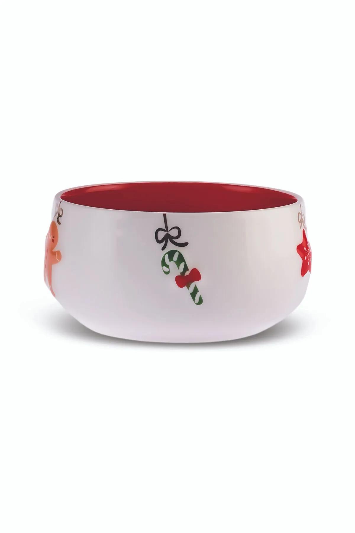 

New Year s Eve 24 Рельефная миска для закусок 11 см Красный,2024,Новогодний подарок,Новый Год,Рождество