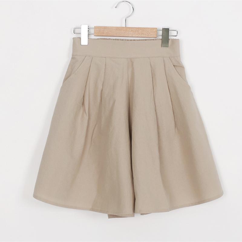 Short taille haute grande taille pour femme, pantalon ample à jambes larges, couleur unie, décontracté, tendance